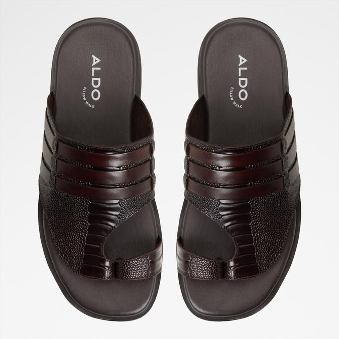 Haorina-In Men's Brown Strap Sandals image number 1