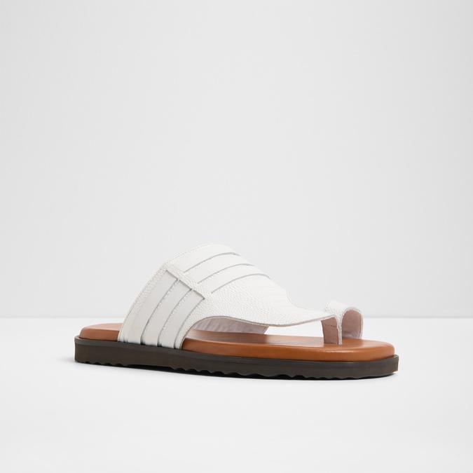 Haorina-In Men's White Strap Sandals image number 4