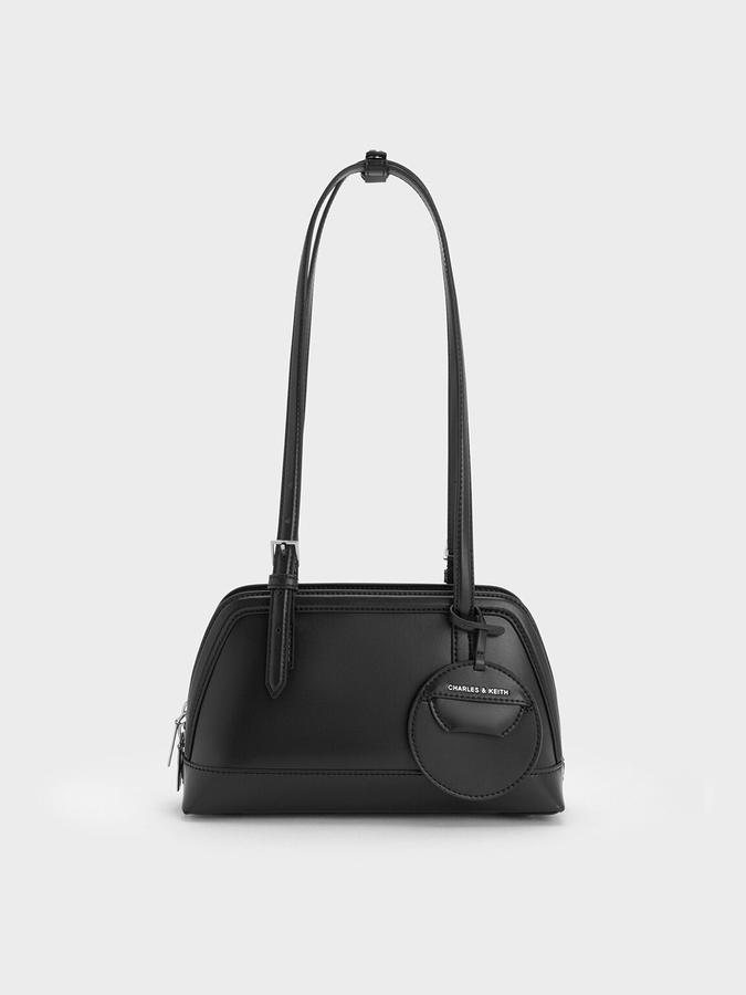 Enola Long-Handle Shoulder Bag-NOIR