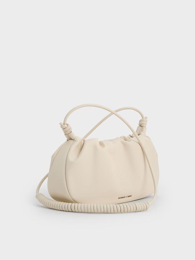 Lorelai Ruched Knotted-Strap Shoulder Bag image number 2