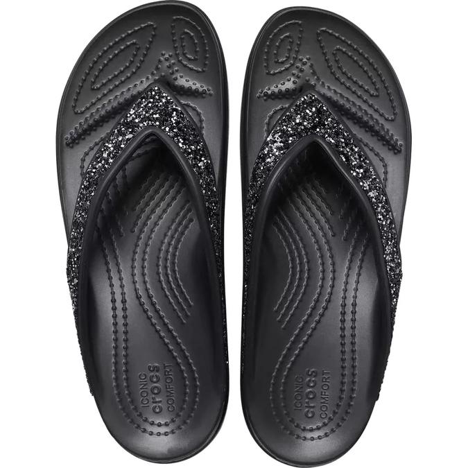 Crocs Sloane Glitter WgFp W Black/Black image number 4