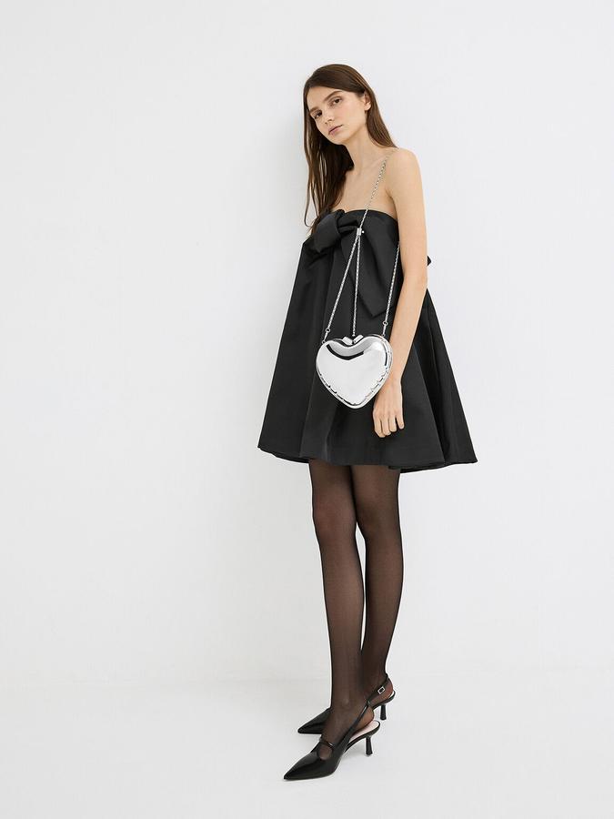 Metallic Heart Crossbody Bag image number 3