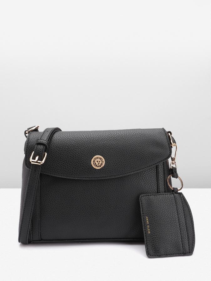 ANNE KLEIN Textured Structured Sling Bag