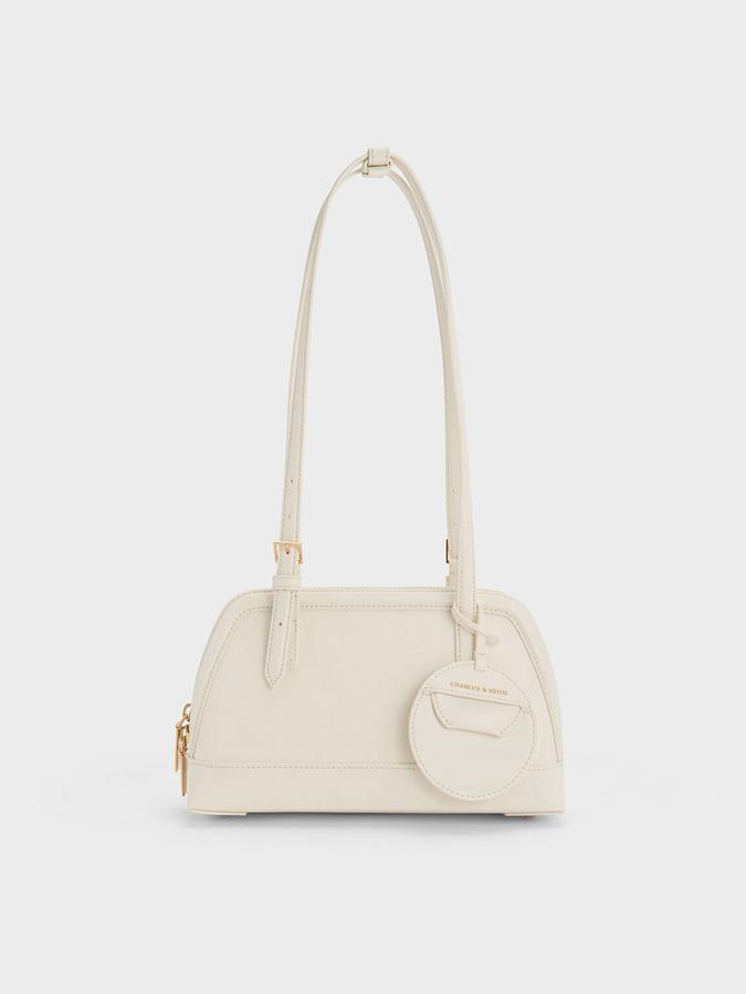 Enola Long-Handle Shoulder Bag-CREAM