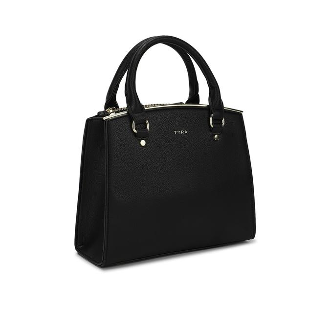 Calla Black Satchel Handbag
