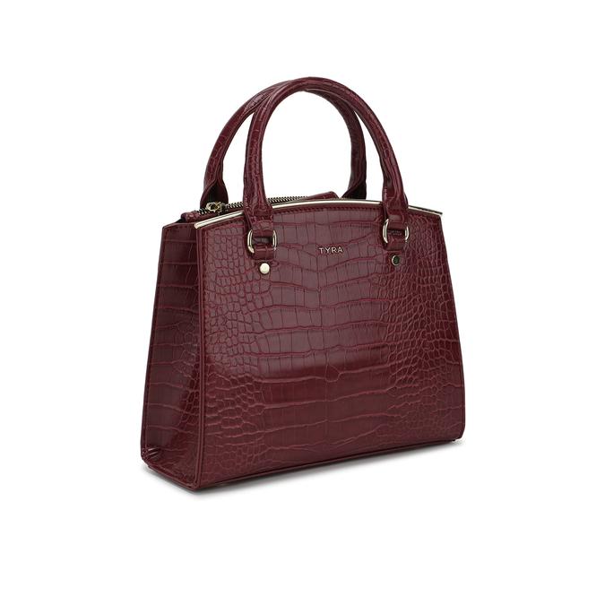 Calla Wine Satchel Handbag