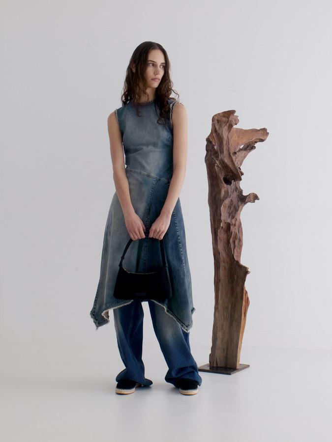 Ida Checkered Knitted Shoulder Bag image number 1