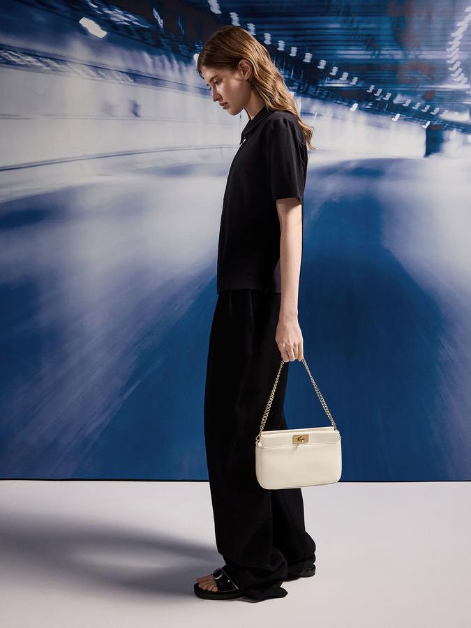 Lennie Chain-Handle Shoulder Bag image number 3