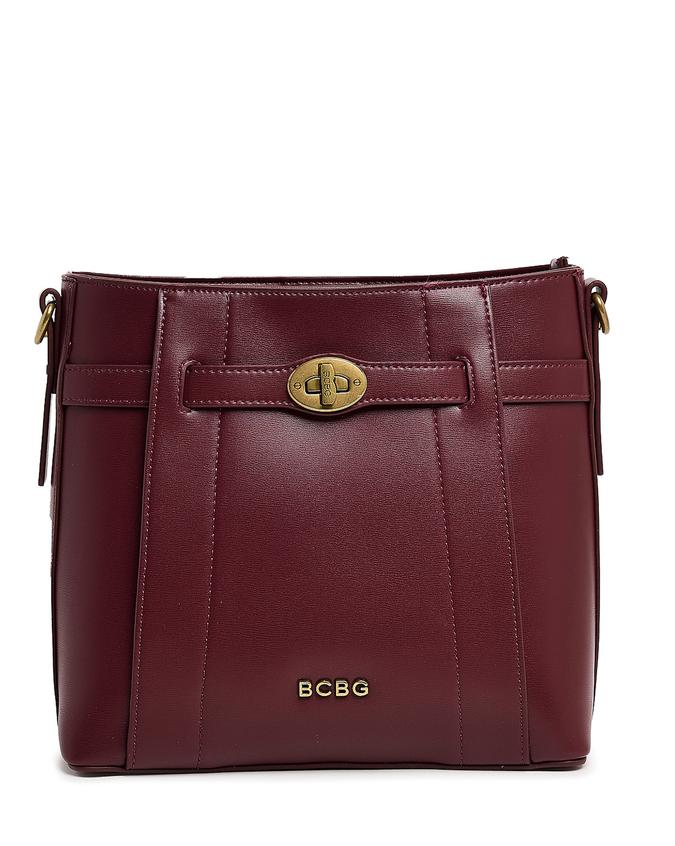 BCBG LOGO DETAIL SHOULDER BAG
