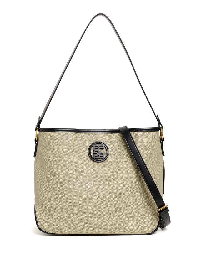 BCBG LOGO DETAIL SHOULDER BAG