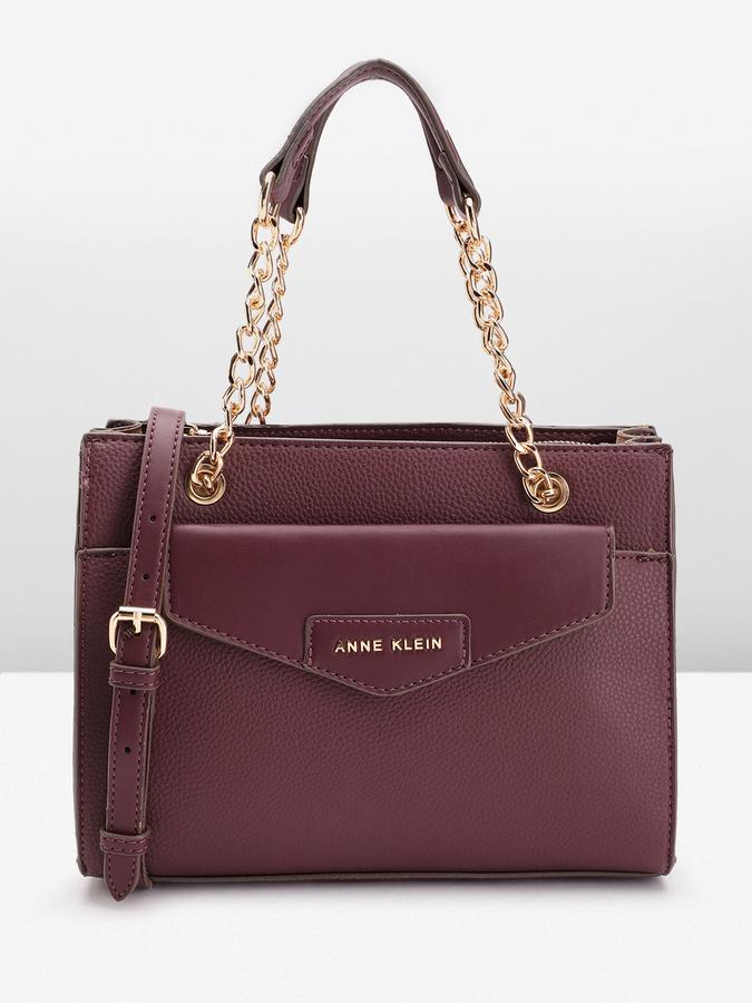 ANNE KLEIN Textured Structured Handheld Bag