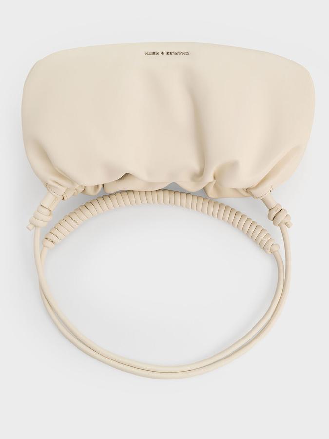 Lorelai Ruched Knotted-Strap Shoulder Bag image number 5
