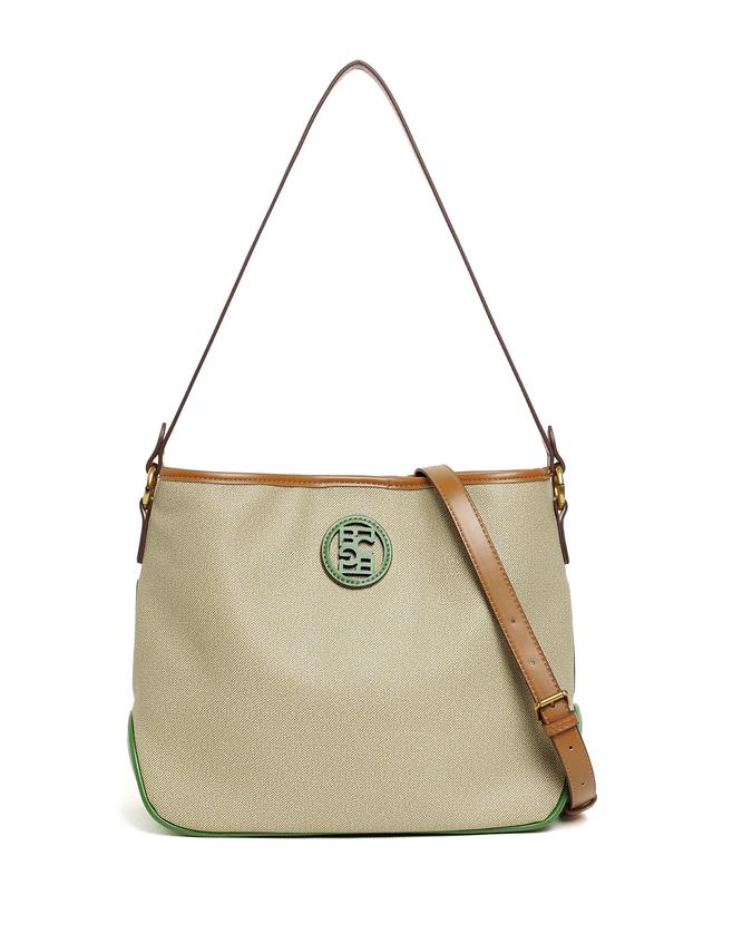 BCBG LOGO DETAIL SHOULDER BAG