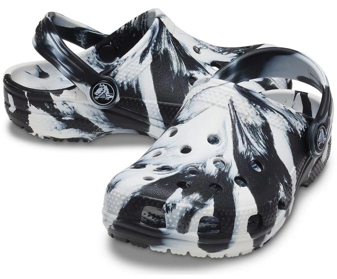 Classic Marbled Clog T Black/White