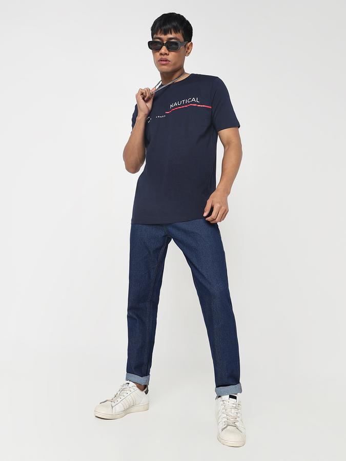 Men Denim Slim Fit Mid Rise Clean Look Jeans