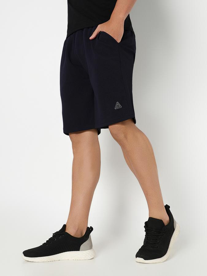Boys Polyester Relaxed Fit Drawstring Waist Clean Hem Shorts